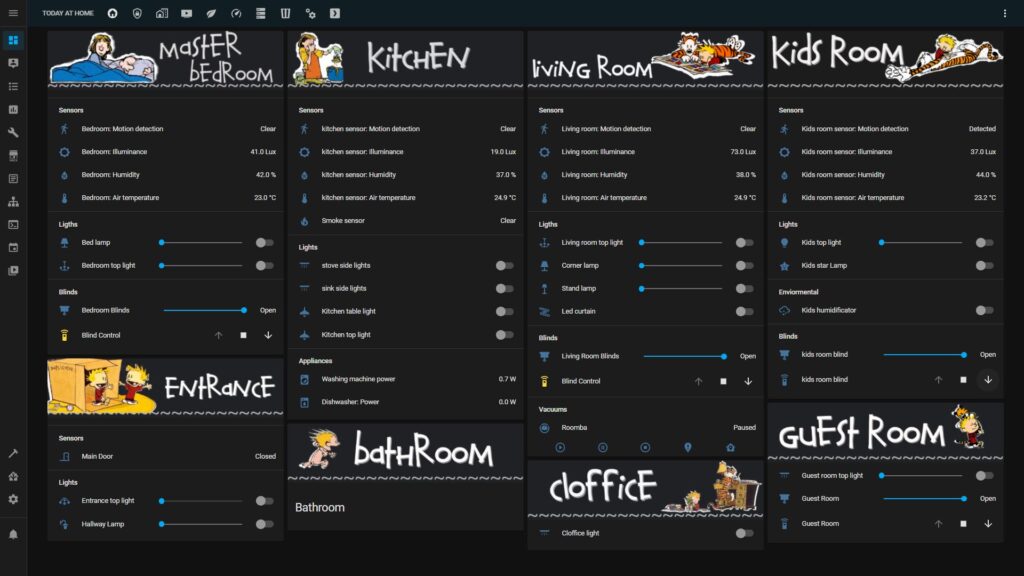 home assistant Dashboard op maat